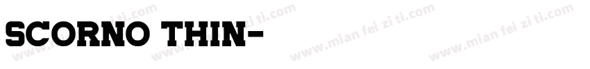 Scorno Thin字体转换